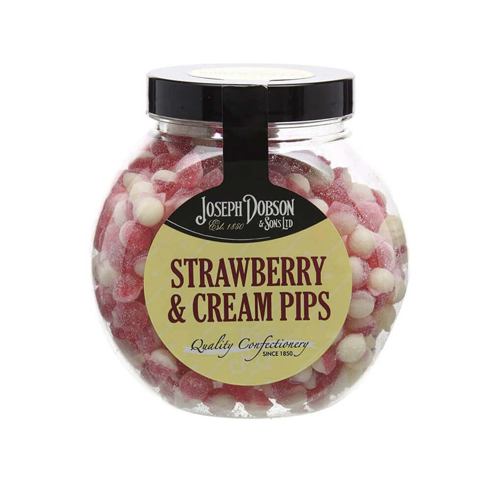 Strawberry & Cream Pips Jar 400g